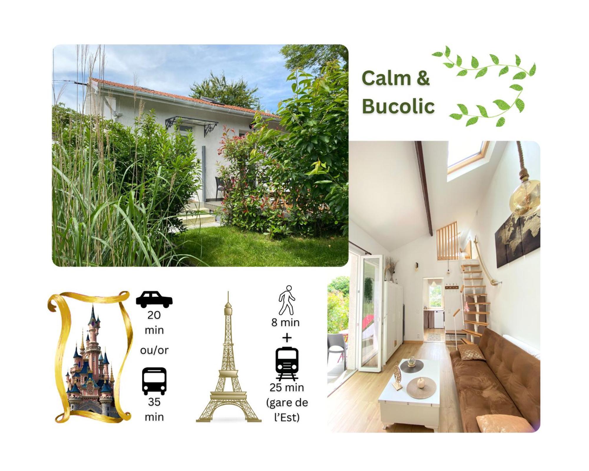 The Little Oak - Tiny House With Bed On Mezzanine & Terrace - From 1 To 4 P Disney, Paris & Cdg Pomponne Екстер'єр фото